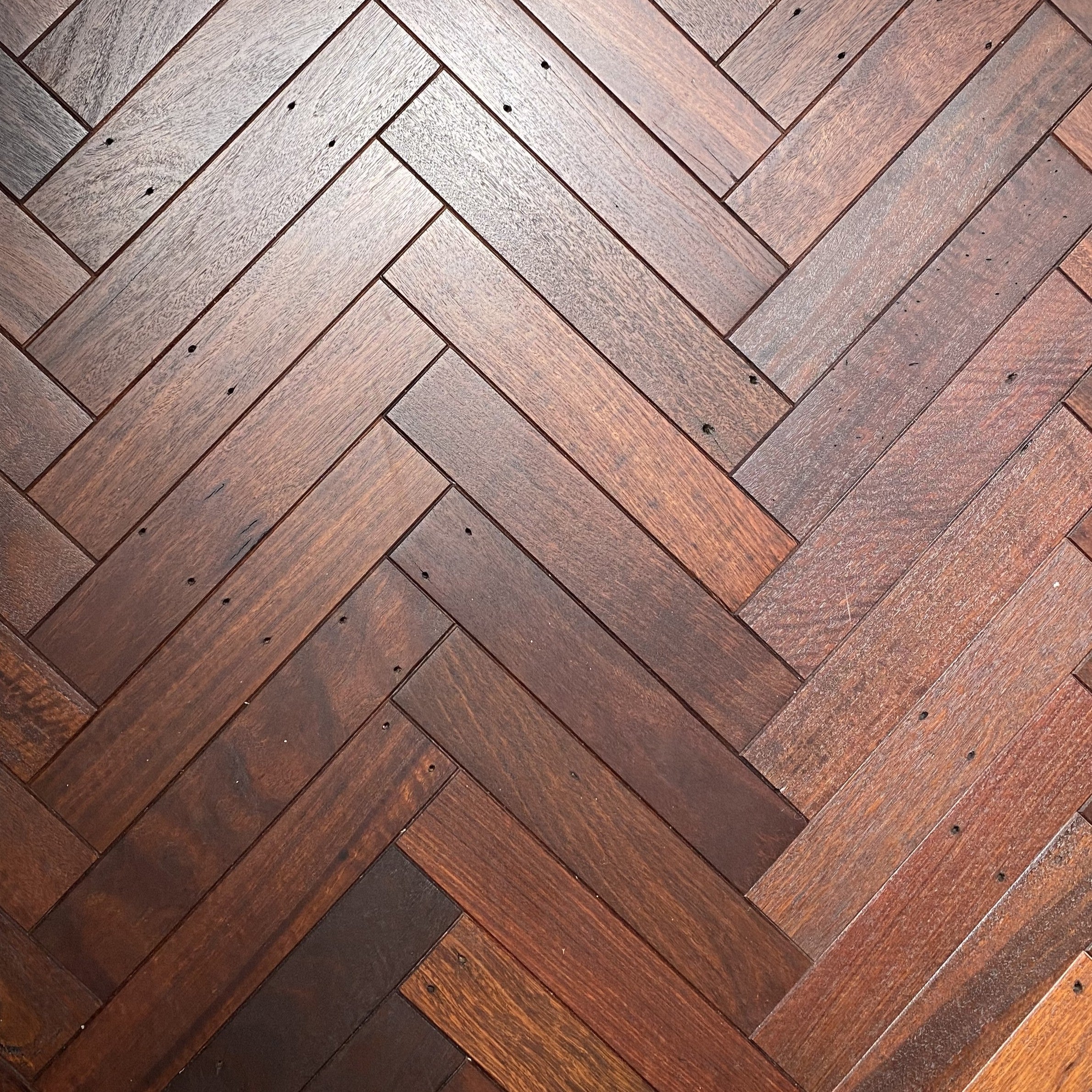 Recycled Parquet with Bevel Edge - Uncoated
